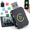 ExKeen Adattatore wireless 2 in 1 per Android Auto e CarPlay, USB-C/A, Plug and Play, compatibilità al 98%