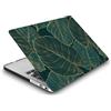 HLAAJJX Custodia Protettiva per Macbook Pro 16 pollici A2485 A2780 A2991 M1 M2 M3 con Liquid display Retina e Touch ID 2023 2021 Uscita, Sottile Rigida Case Cover Plastica Duro Custodia, Foglie verdi