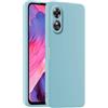 HULLIN Custodia per Telefono in Silicone Colorato, Adatta per OPPO A17 (6.56) - Azzurro