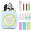 GuKKK Mini Stampante Fotografica, Mini Stampante Termica con LED colorati, Stampante Fotografica Istantanea Portatile, Mini Stampante Termica Bluetooth Ricarica USB, per Note, Diario, Elenco