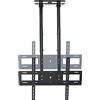 Generic Staffa di montaggio TV a soffitto, altezza regolabile, adatta a schermi da 100 pollici, supporta fino a 60 kg, inclinabile e design telescopico