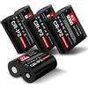 TAYUZH Confezione da 4 batterie CR-P2, 6 V, 2000 mAh, batterie al litio 223A, 2CR-P2, EL223AP e DL223A