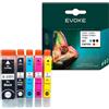 EVOKE T3351 Set di cartucce compatibili con Epson XP-530 XP-540 XP-630 XP-635 XP-640 XP-830 900 7100 (kit CMYK PB) 4410 pagine 74 ml
