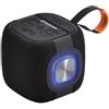 VR VETRINEINRETE Vetrineinrete® Cassa bluetooth 10 Watt portatile con luce con rodio FM USB SD/TF/AUX ricaricabile impermeabile IPX6 (Nero)