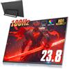 Motyeowe Portable Monitor 23.8 Zoll 100Hz 1080P,100% sRGB FHD HDR USB HDMI Tragbarer with VESA Speakers Portable Laptop Office Tragbarer Monitor,for Computer Switch Phone Game Devices