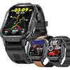 SGDDFIT 2,01'' AMOLED Smartwatch Uomo con Chiamate Bluetooth, 2026 Nuovo Orologio Fitness con 24/7 Monitor Temperatura Corporea Sonno e Cardiofrequenzimetro, SpO2, Orologio Sportivo 3ATM iOS Android (Marrone)