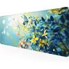 MEOSUEWI Fiore Tappetino Mouse XXL 160x80 cm, Tappetino Mouse Gaming Lavabile, Giallo con Bordi Cuciti, Fondo in Gomma Antiscivolo Resistente Tappeto Gaming per Lavoro Ufficio, Regalo Uomo PjY8420 A-G