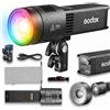 Godox RS100R Luce LED Video RGB, fino a 18100 Lux @1m 1800K-10000K con GM, CRI/TLCI 95, 14 FX, Controllo App/DMX/NFC, Attacco S, per Video Streaming Studio