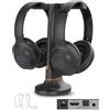 Avantree Duet Aura - Cuffie wireless doppie Auracast per TV con HDMI ARC, Sistema audio TV per anziani, Voce chiara e aumento del volume, Base di ricarica con passthrough ottico