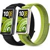 CHULN 2 Pezzis Cinturino in Nylon per Huawei Band 11/Huawei Band 11 Pro, Regolabile Sportiva Cinturino di Ricambio per Smartwatch.