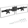 PUTORSEN Soporte de pared para monitor doble, montaje único a doble para 2 pantallas de hasta 35 pulgadas, máximo 10 kg por brazo, montaje horizontal, VESA 75/100 mm