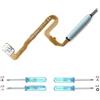 iYAiYO Fingerprint Sensor Cavo Flessibile per Xiaomi Redmi Note 10 PRO M2101K6G, M2101K6R Lettore Impronta Flex Cable Sensore di Impronte Digitali Sostituzione incl. Cacciaviti-Blu