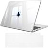 FINTIE Cover Compatibile con MacBook Air 13.6 Pollici M5/M4/M3/M2 (A3449/A3240/A3113/A2681, 2026-2022) - Sottile Trasparente Custodia Rigida Protettivo Case + Copritastiera, Trasparente