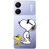 LA CASA DE LAS CARCASAS Custodia compatibile con Xiaomi Redmi 13C - Poco C65 Ufficiale Peanuts Woodstock e Snoopy Posado per proteggere il tuo cellulare. Custodia in silicone trasparente flessibile con licenza ufficiale
