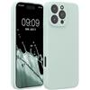 kwmobile Cover per iPhone 16 PRO Max Custodia - Back Case per Smartphone in Silicone TPU - Protezione Gommata - Menta Freddo