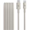 Beats in tessuto intrecciato da USB-C a Lightning Cavo, ricarica rapida, resistente e antigroviglio, caricatore compatibile per dispositivi Apple con porte Lightning (1,5 m) - Grigio guizzo