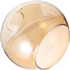 Alipis Paralume sferico in vetro per luci, paralume a sfera, paralume a sfera, paralume da soffitto, ovale, copertura per luce da tavolo, lampada colorata verde