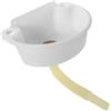 LIFKOME Lavabo da Parete in Plastica Bianco Salvaspazio per Bagno Piccolo con Design Moderno e Pulizia Rapida per Balconi e Appartamenti Compatti