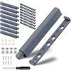 Scettar 8 pz Pulsante porta armadio, premere per aprire fermi magnetici, chiusure magnetiche push to open per armadi, armadietti, mobili da cucina