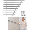 JOIEYOU Corrimano in acciaio inox, 80 cm, ringhiera per scale, corrimano da parete, per interni ed esterni, ringhiera per balcone