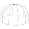 EXCEART Paralume Design Artigianale a Rete in Ferro Bianco da Soffitto Struttura Fai-da-te Versatile Ispirato a Acchiappasogni per Lampade da Tavolo e Sospese