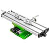 Kanbihao Fresatrice da tavolo a croce in alluminio, a 2 assi, morsa da tavolo, morsa per trapano a colonna, fresatrice per metallo, 39.5 x 24.5 x 7.8cm