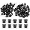 PATIKIL Vite A Pressione In Plastica M5x5mm, 50 Set Viti A Pressione Chicago In Plastica Ribattini Post Per Album Fotografici Scrapbook In Pelle, Nero
