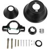 RUNROTOO 1 Set Kit di staffe di montaggio inclinate per ventilatore a soffitto - Adattatore per il montaggio di ventilatori a soffitto compatibile con la maggior parte dei modelli, include staffa di