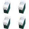 A2ZWORLD 4 Pezzi Sensore di Movimento PIR, Compatibile Con Vimar Plana, Colore Bianco, da Incasso Per Serie Civile, 1 Modulo, Time Lux Regolabile, Angolo Rilevamento 120°