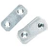 KOTARBAU Piastre forate 40 x 16 mm, zincate argento, connettore piatto per legno interno - esterno piastra forata in acciaio (50)