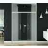 FORTE Box Doccia a Nicchia Be Colors N2FS Cristallo Trasparente - Apertura Centrale Scorrevole, Design Moderno e Massima Funzionalità (Matt White, 160x200 cm)