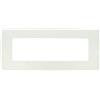 A2ZWORLD Placche Compatibile Con Vimar Arke, Placche Da 7 Moduli/Posti, Colore Bianco