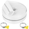 Nzkeuf Tubo Piatto Ø 38 mm (1 1/2 pollici) 10 metri, Tubo in tessuto piatto, pompe per acque luride e irrigazione - Resistente ai raggi UV, flessibile e durevole, Pompa da Giardino