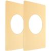 CHILDWEET Piastre di Rinforzo Porta Ingresso 2 Pezzi Piastra Copriforo Maniglia in Acciaio Inox Colore Oro per Riparazione Serrature Porte Standard