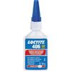 LOCTITE 406, Adesivo istantaneo a bassa viscosità, Colla istantanea trasparente per plastiche, Colla cianoacrilato per un fissaggio rapidissimo, 1 flacone da 50g