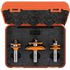 CMT ORANGE TOOLS CMT 900.521.11 Set di 3 frese per antine, Attacco S=12mm