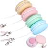 TEHAUX Pulitore Schermo Cellulare Comodo da Portare Macaron 4 Pezzi in Silicone e Pp con Cordino e Fibbia, Rimuove Macchie Colore Casuale Adatto per Tablet e Laptop