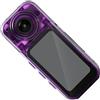 Nucelit Fotocamera compatta con supporto per pollice, risoluzione 2K 180, obiettivo flessibile per video di viaggio avventura, videocamera piccola antiurto