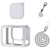 Nucelit Custodia protettiva in silicone per action camera e protezione dell'obiettivo, antiurto, con protezione per obiettivo, protezione per lo schermo, custodia per fotocamera sportiva