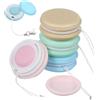 KICHOUSE Panno Pulizia Schermo Smartphone 4 Pezzi in Silicone e Pp con Coperchio e Laccio Portachiavi per Rimuovere Olio e Pulizia Lenti Fotocamera Colore Casuale