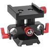 DIRBAK Base a gabbia Piastra a sgancio rapido Testa a sfera Accessorio per fotocamera in lega di alluminio CNC per fotocamere DSLR SLR con foro per morsetto da 15 mm Fori per viti da 14