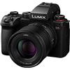 Panasonic LUMIX S5II Full Frame Mirrorless Camera Kit with New Phase Hybrid AF, Active I.S, Unlimited 4:2:2 10-bit recording, 4K 60p and 6K 30p with LUMIX 50mm F1.8 L-Mount lens - DC-S5M2CE