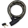 RydRoad Lucchetto per moto da 120 cm, cavo in acciaio intrecciato, lucchetto per bici e monopattino, catena antifurto per moto con diametro di 22 mm, 2 chiavi, custodia protettiva antigraffio, impermeabile