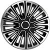 AUTO-STYLE AutoStyle Set di 4 Copricerchi Motion 16 Pollici Argento/Nero