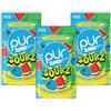 PUR Gum PUR Jumbo SOURZ Gomma da masticare | Senza aspartame | Con xilitolo | Aroma naturale | Lampone blu aspro, Anguria aspro, 20 pezzi (confezione da 3)