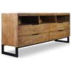 Menzzo Mobile per TV, Legno, Marrone, L150 x P40 x H65 cm