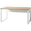 GERMANIA DIE MÖBELMACHER GW-Lioni 4157-513 scrivania, Bianco/Imitazione Rovere Navarra, (L/H/P), 158 x 75 x 79 cm