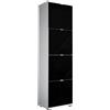 GERMANIA DIE MÖBELMACHER Germania set da 5 pz. per scarpiera 8482-83 Colorado in bianco/nero, 53 x 174 x 30 cm (LxHxP)