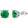 Aurora Tears Orecchini a perno con pietra portafortuna in argento Sterling 925, con pietra portafortuna per nascita, gioielli regalo per donne e uomini, DE0214, One size, Metallo, Zirconie sintetico