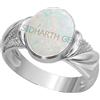 AKSHITA GEMS Anello con opale australiano da 6,25 ratti da 5,00 carati, con opale bianco certificato originale, testato in laboratorio, per uomini e donne, metallo, opale, Metallo, Opale